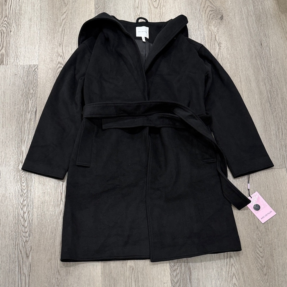 Avec Les Filles hooded coat